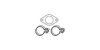 VW 321298001 Gasket Set, exhaust system